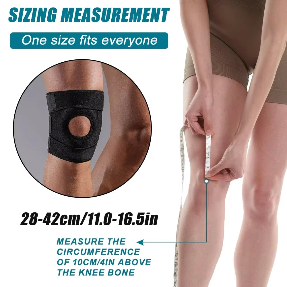 1Pcs Patellar Tendon Support Strap, Knee Pain Relief Adjustable Neoprene Knee Strap for Running,Arthritis,Tennis Injury Recovery