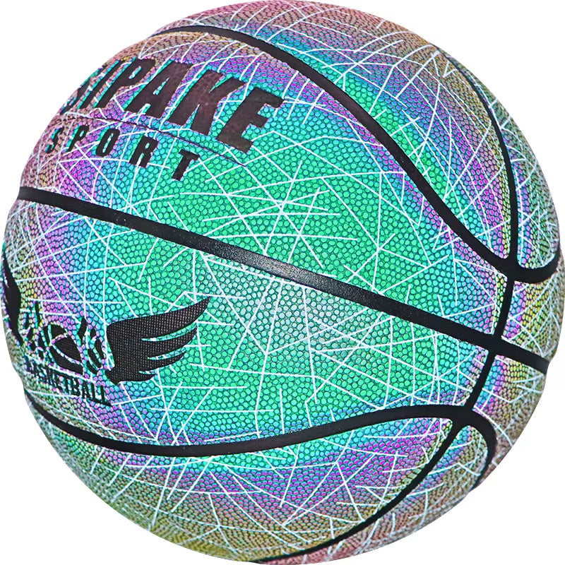 SIPAKE Reflective Basketball Genuine Size 7 Suitable for Teenagers, Adults, Outdoor Indoor Basketball