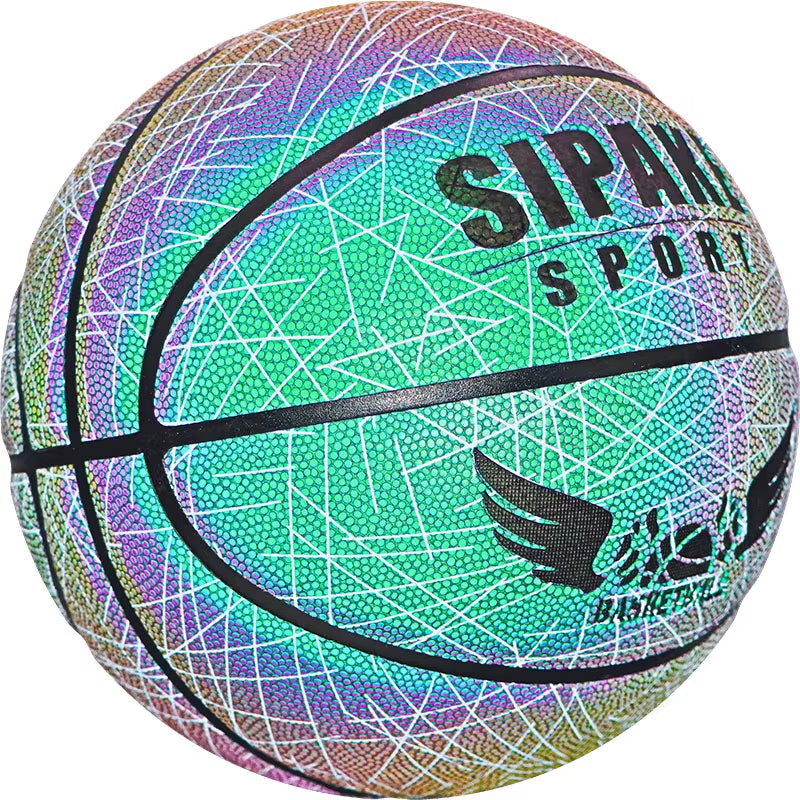 SIPAKE Reflective Basketball Genuine Size 7 Suitable for Teenagers, Adults, Outdoor Indoor Basketball