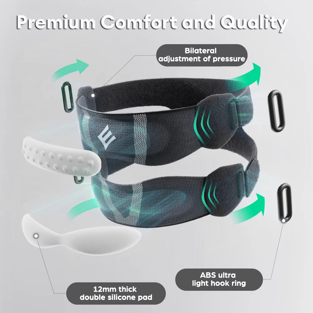 Patella Knee Brace with Side Stabilizers for Men & Women Knee Pain Running Meniscus Tear Arthritis Tendonitis Injury Recovery