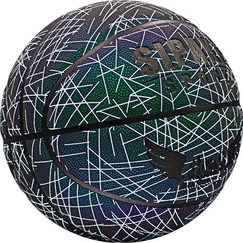 SIPAKE Reflective Basketball Genuine Size 7 Suitable for Teenagers, Adults, Outdoor Indoor Basketball