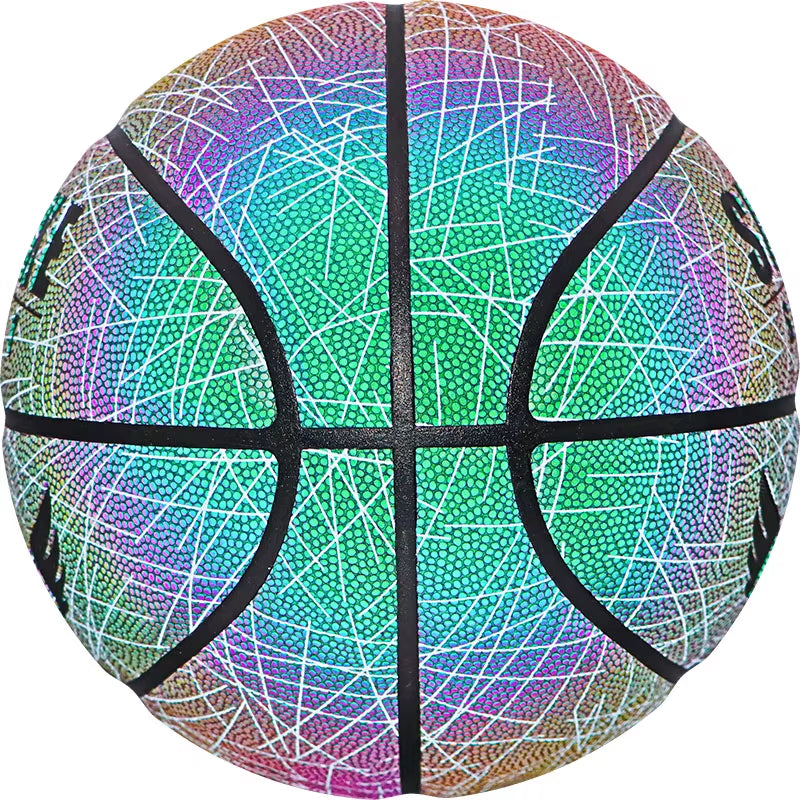 SIPAKE Reflective Basketball Genuine Size 7 Suitable for Teenagers, Adults, Outdoor Indoor Basketball