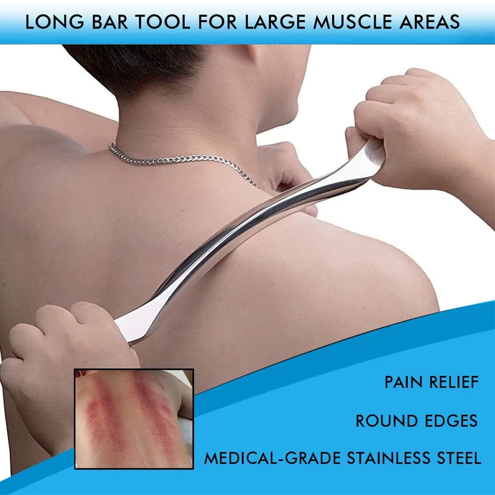 7PCS IASTM Stainless Steel Gua Sha Scraping Tools Muscle Scraper for Soft Tissue Physical Therapy Neck Face Body Massage Tools