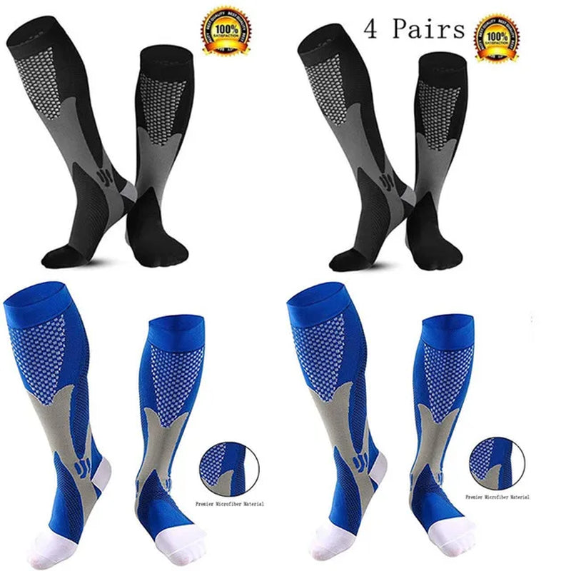 Men'S Sports Compression Socks Varicose Veins Cycling Socks Nursing Running Compression Socks Nurse Outdoor Natural Hiking