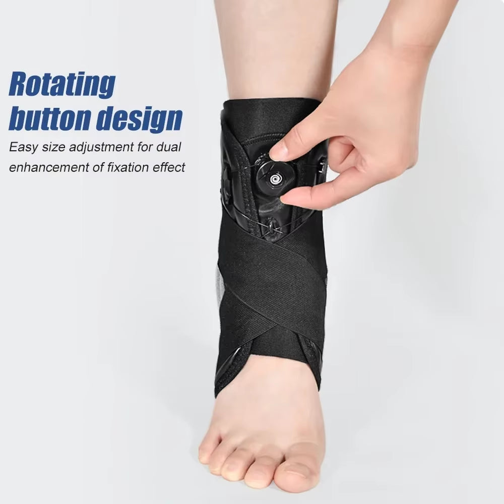 1Pcs Ankle Brace, Stabilizer, Lace up Adjustable Support, Stirrup Compression for Running, Injury Recovery, Sprain, Ankle Wrap