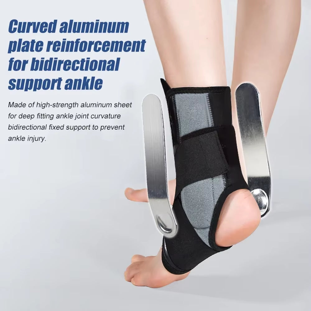 1Pcs Ankle Brace, Stabilizer, Lace up Adjustable Support, Stirrup Compression for Running, Injury Recovery, Sprain, Ankle Wrap