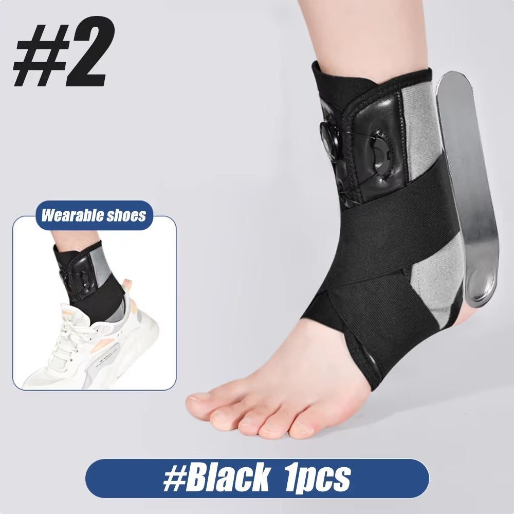 1Pcs Ankle Brace, Stabilizer, Lace up Adjustable Support, Stirrup Compression for Running, Injury Recovery, Sprain, Ankle Wrap