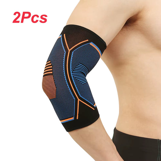 2Pcs Elbow Brace Compression Support Sleeve for Tendonitis,Tennis,Golf Elbow,Weightlifting,Workouts Men and Women Recovery