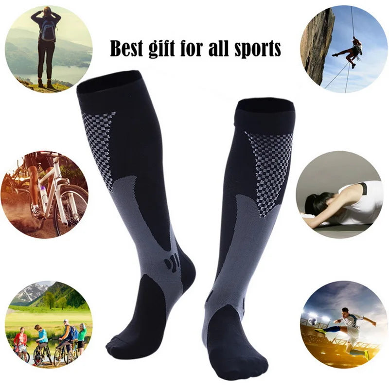 Men'S Sports Compression Socks Varicose Veins Cycling Socks Nursing Running Compression Socks Nurse Outdoor Natural Hiking