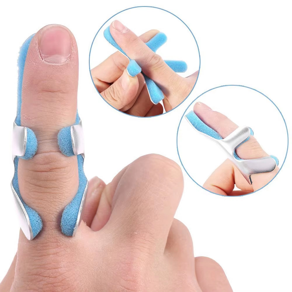Medical Finger Splint Brace Frog Phalanx Posture Corrector Aluminium Finger Protect Support Recovery Injury Malleable Belt