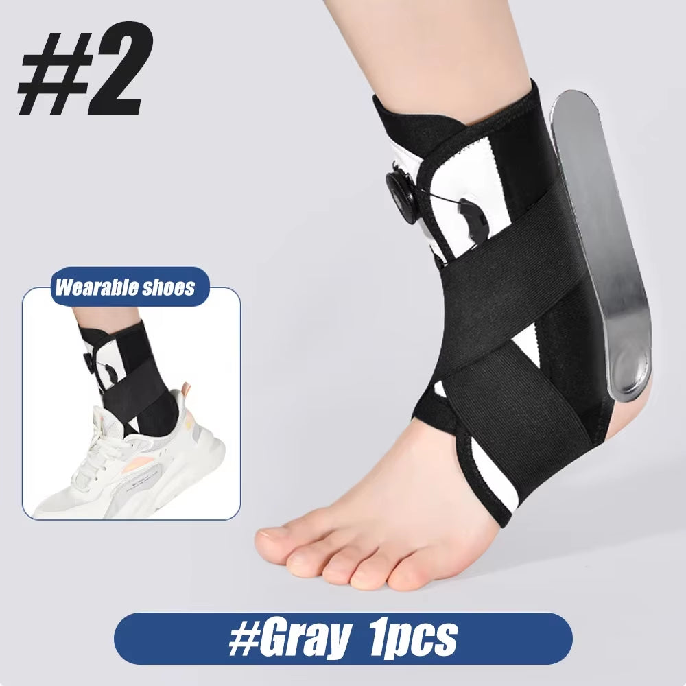 1Pcs Ankle Brace, Stabilizer, Lace up Adjustable Support, Stirrup Compression for Running, Injury Recovery, Sprain, Ankle Wrap