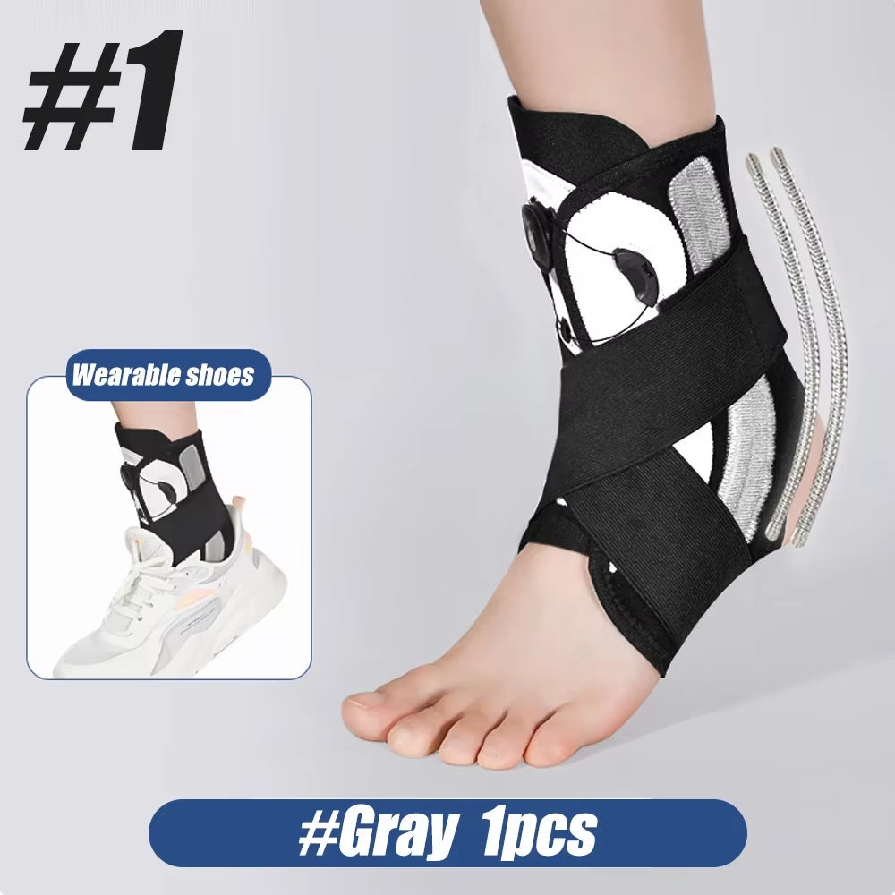 1Pcs Ankle Brace, Stabilizer, Lace up Adjustable Support, Stirrup Compression for Running, Injury Recovery, Sprain, Ankle Wrap