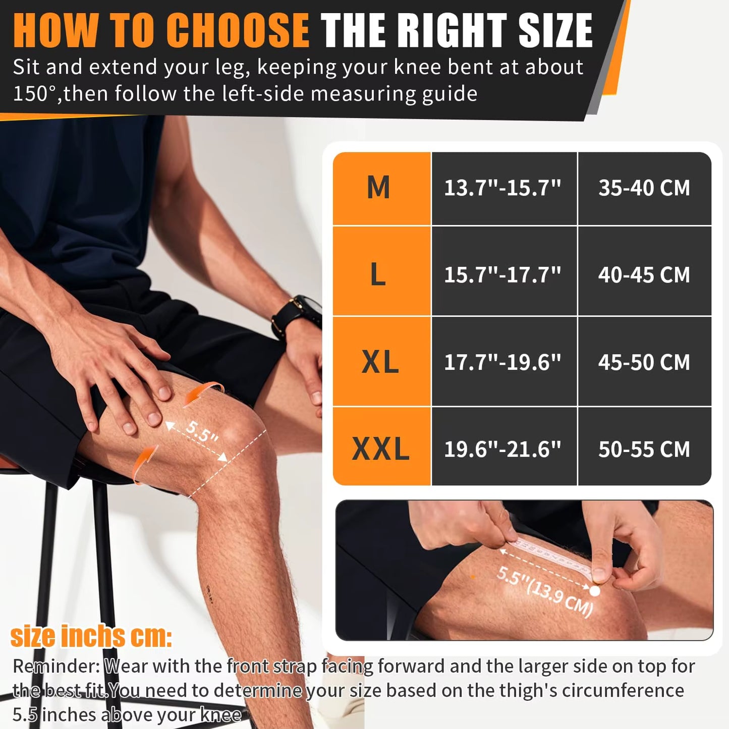 Knee Brace with Patella Pad & Side Stabilizers,Knee Compression Sleeve Support for Women and Men ACL/PCL, Running Sports