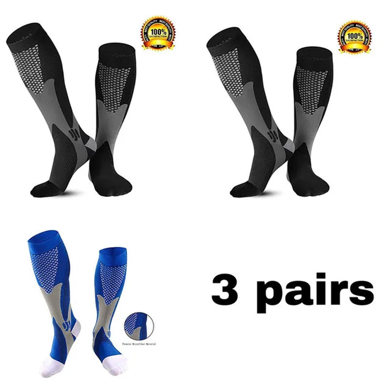Men'S Sports Compression Socks Varicose Veins Cycling Socks Nursing Running Compression Socks Nurse Outdoor Natural Hiking