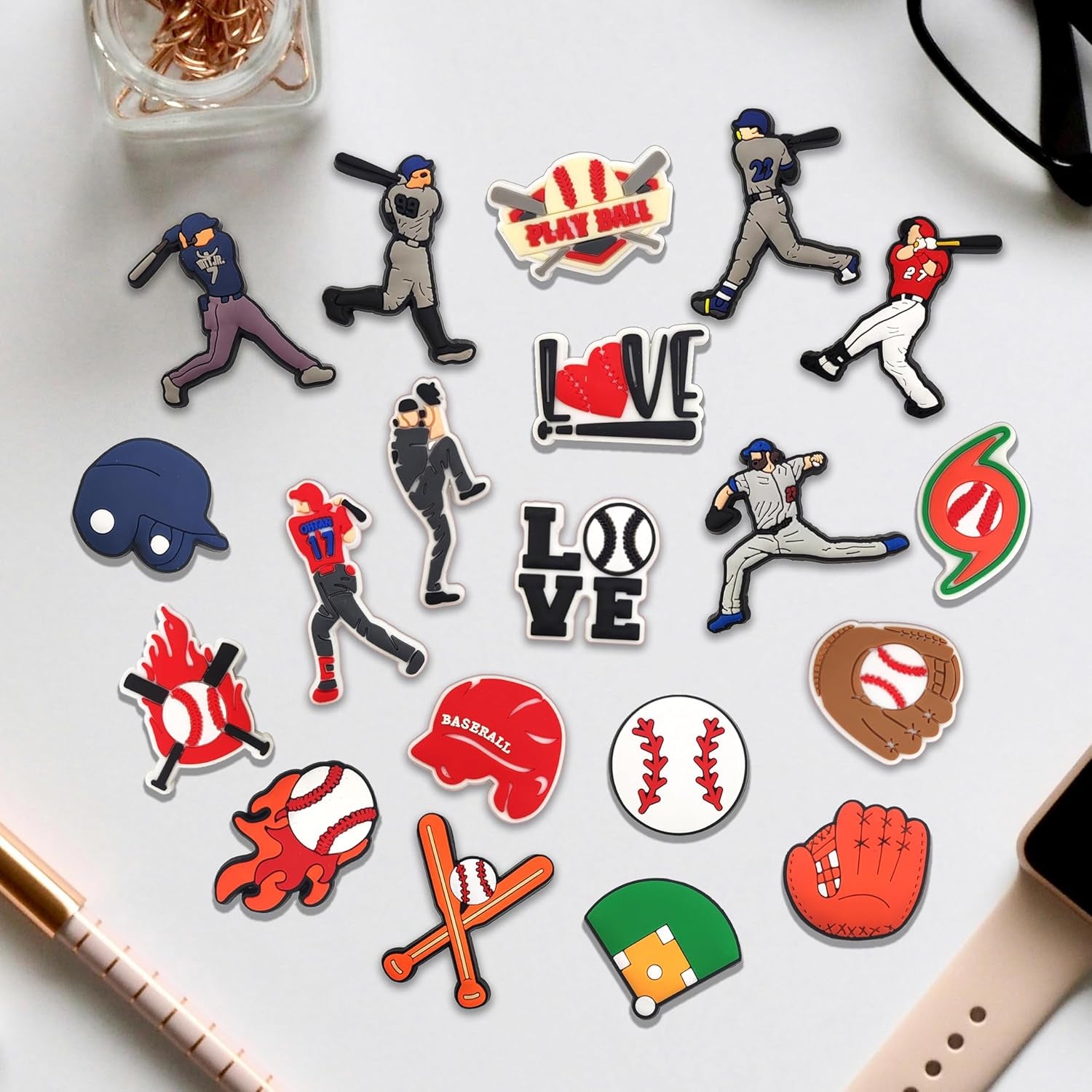 Shoe Charms for Boys Kids Shoe Decorations with Buttons for Clog Sandals Birthday Party Gift